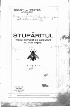 Stuparitul - C.L.Hristea - editia I 1935 - 979 pag 1.jpg