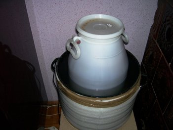 Bidon 35 kg în vas lichefiere.JPG