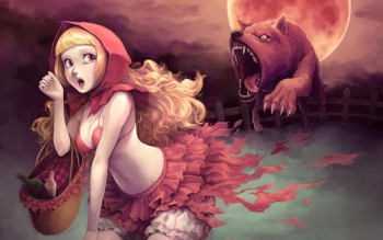 Living-room-home-wall-modern-decoration-canvas-fabric-POSTER-print-little-sexy-bikini-red-riding-hood.jpg